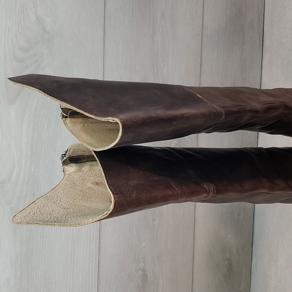 Freebird by Steven Womens Stable Leather Riding Tall Boots Boho Moto sz 10 - Picture 5 of 16